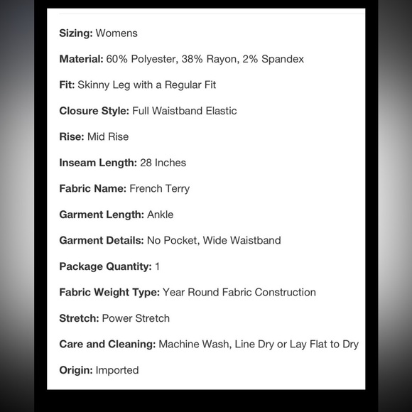 A New Day NWT Women's M Heather Cream Drawstring High-Waist Lounge Leggings - Picture 5 of 7